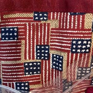 NWT Longaberger Liner Proudly American Ice Bucket in “Old Glory” Print #28610140